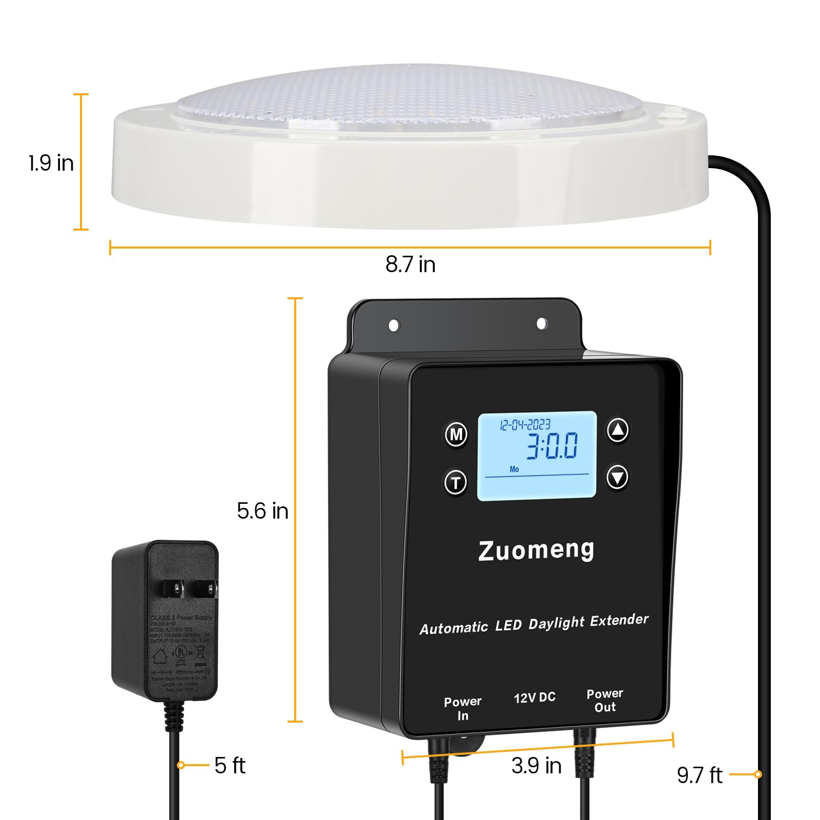 Amazon.com: Automatic LED Daylight Extender, Zuomeng Chicken Coop